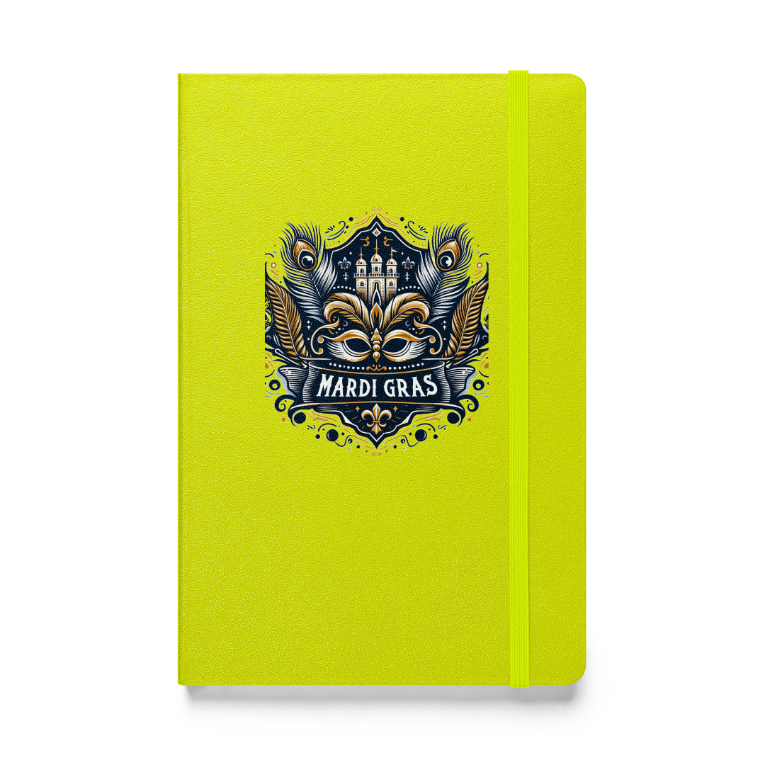 Mardi Gras Hardcover Bound Notebook
