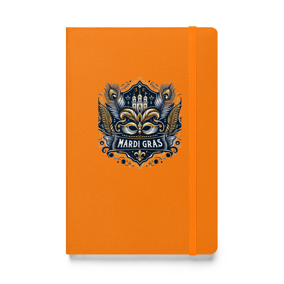 Mardi Gras Hardcover Bound Notebook