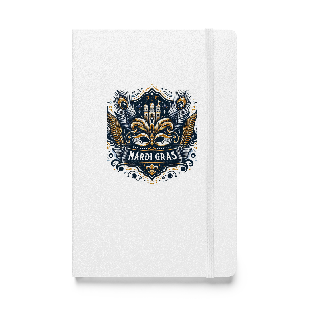 Mardi Gras Hardcover Bound Notebook