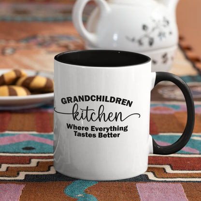 Cooking With Grandchildren Mug with Color Inside