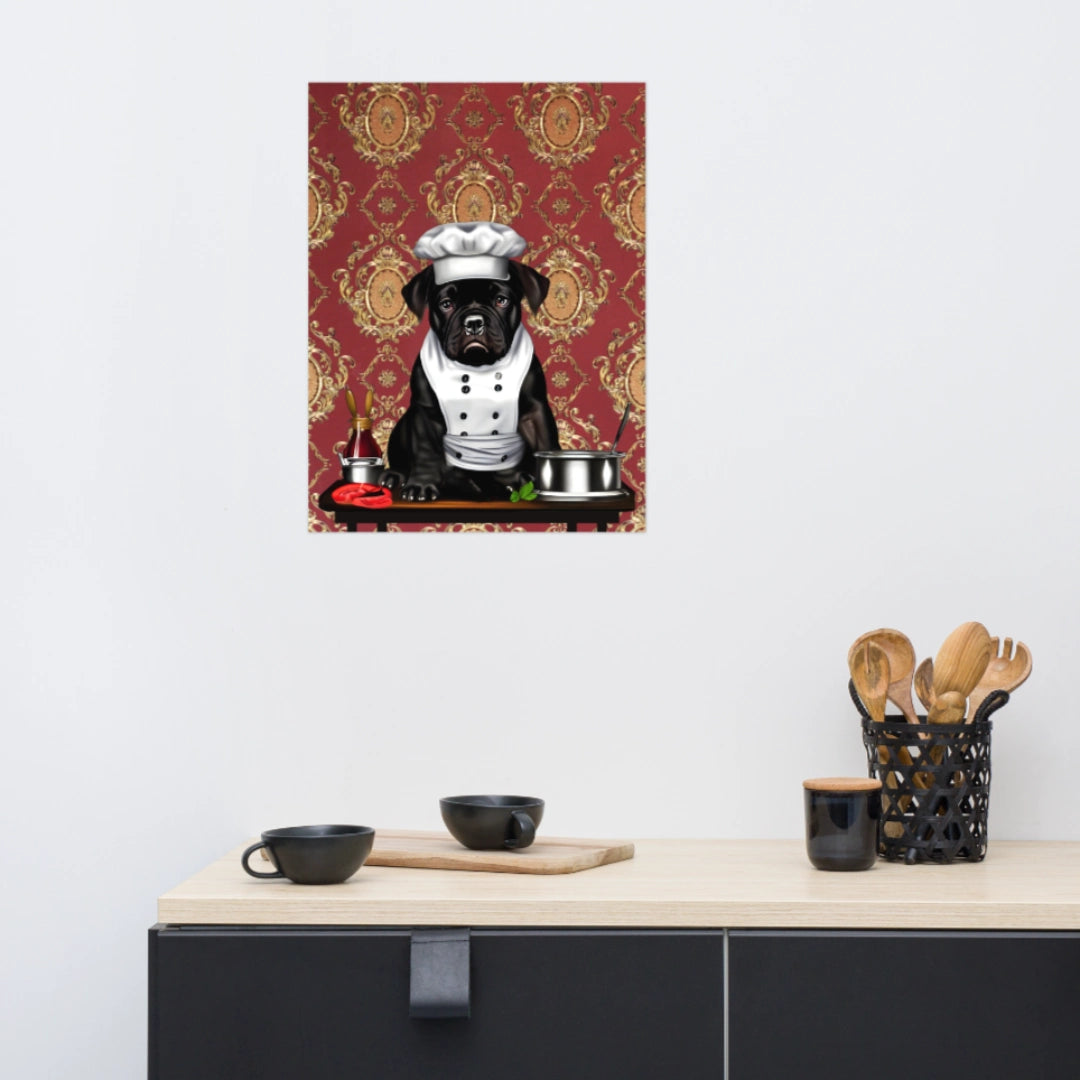 Pup Chef: American Bully Premium Poster