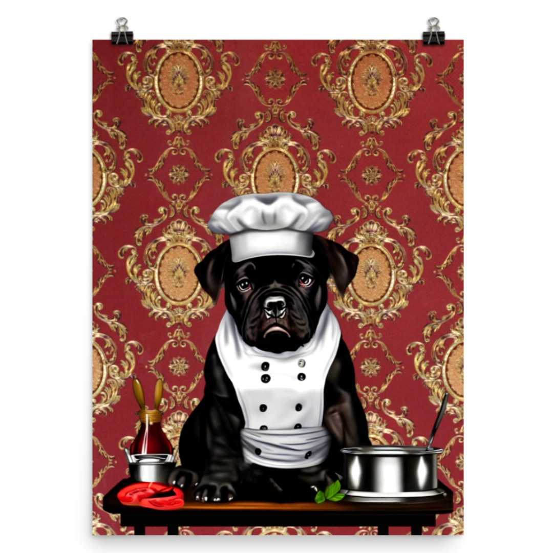Pup Chef: American Bully Premium Poster