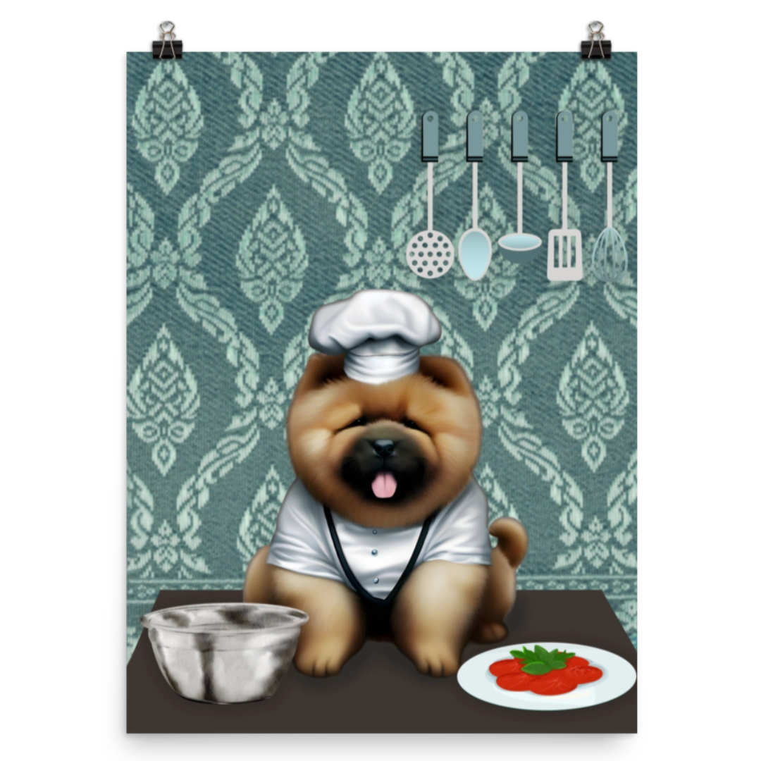 Pup Chef: Chow Chow Premium Poster