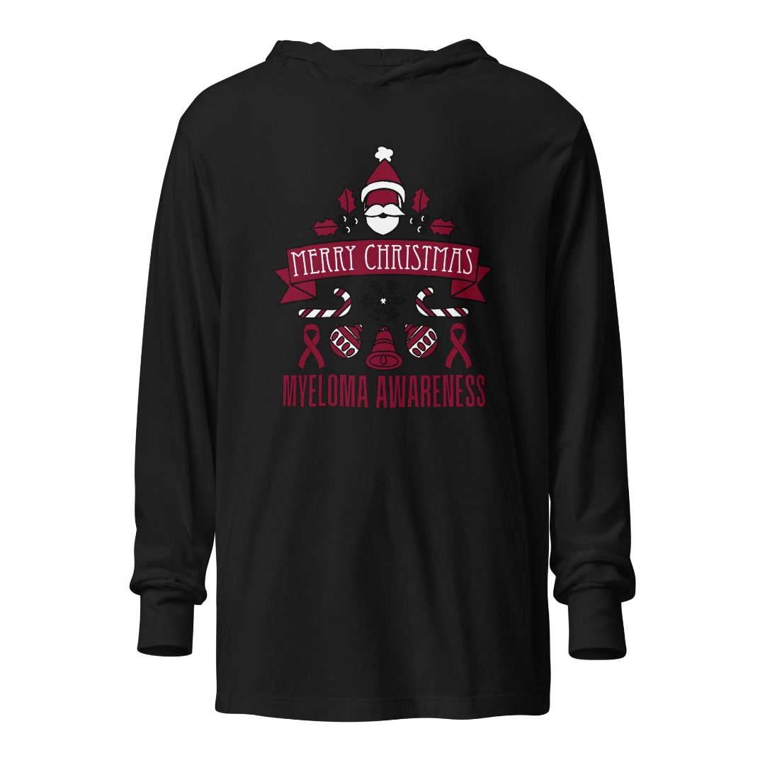 Myeloma Christmas Hooded Long-Sleeve Tee