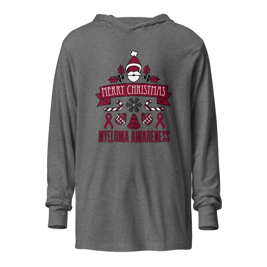 Myeloma Christmas Hooded Long-Sleeve Tee