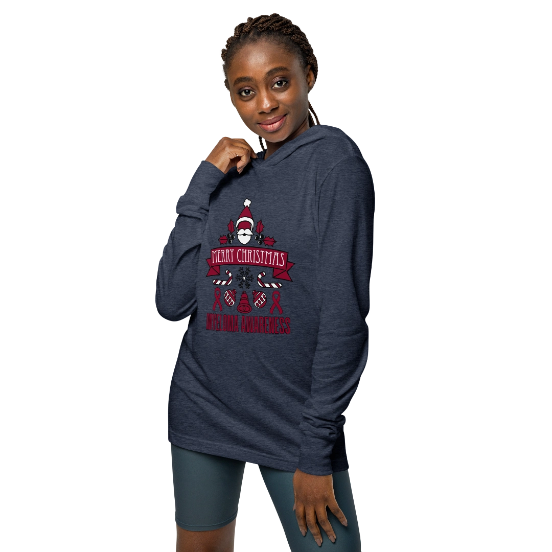 Myeloma Christmas Hooded Long-Sleeve Tee