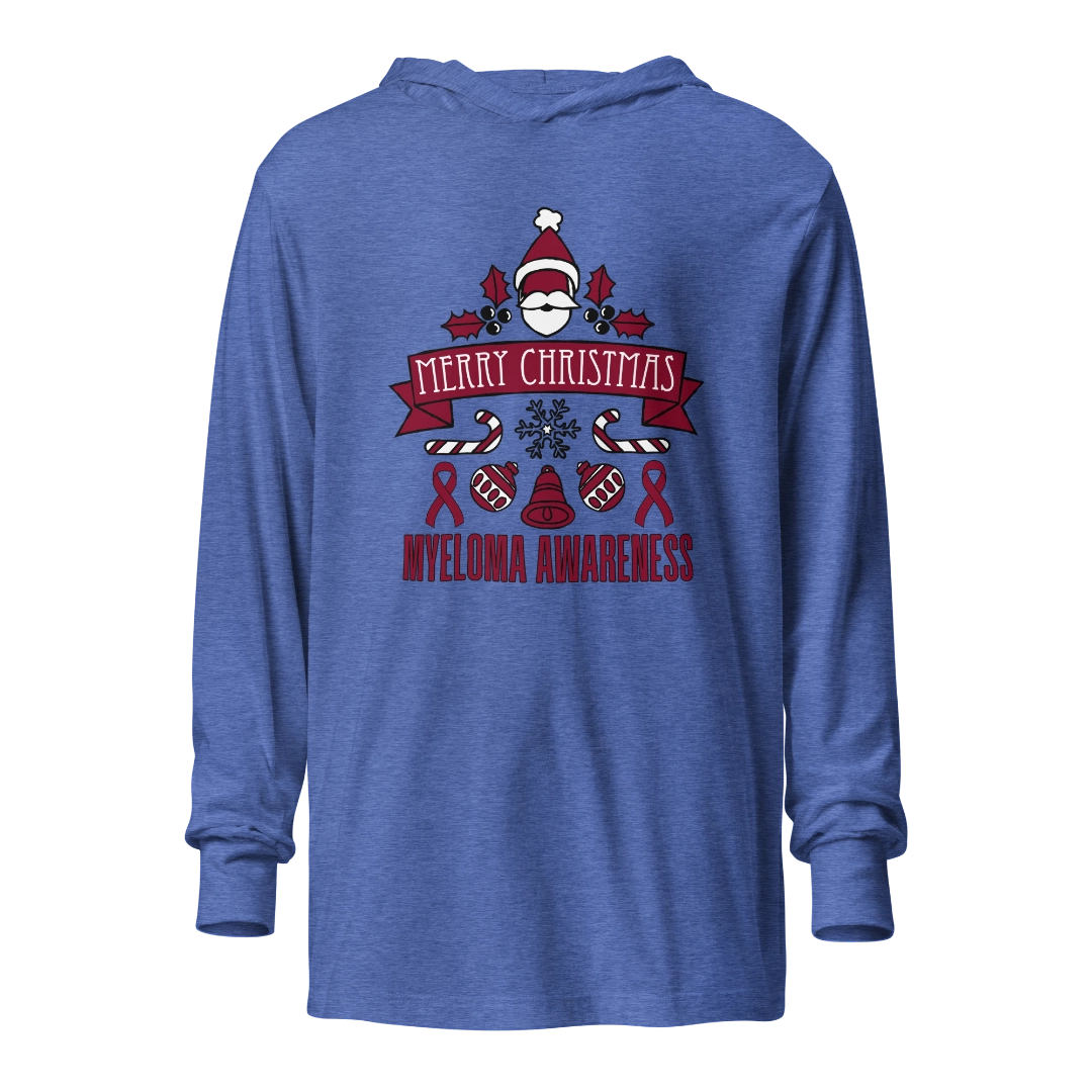 Myeloma Christmas Hooded Long-Sleeve Tee