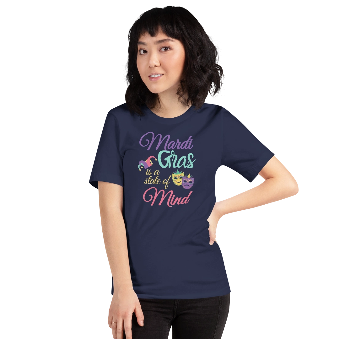 Mardi Gras State Of Mind Unisex T-Shirt