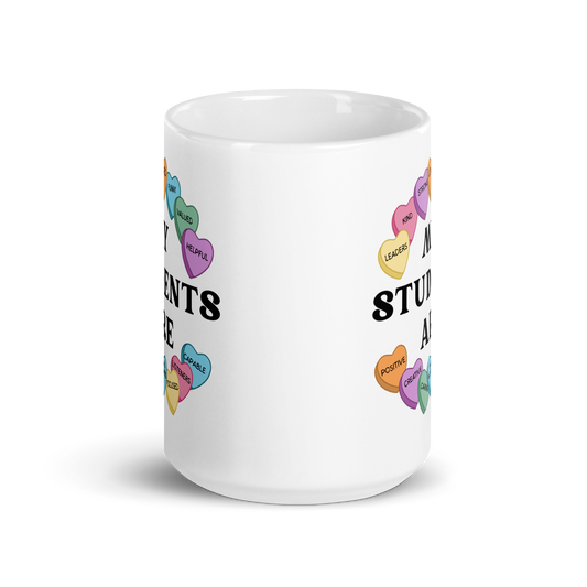 My Students White glossy mug