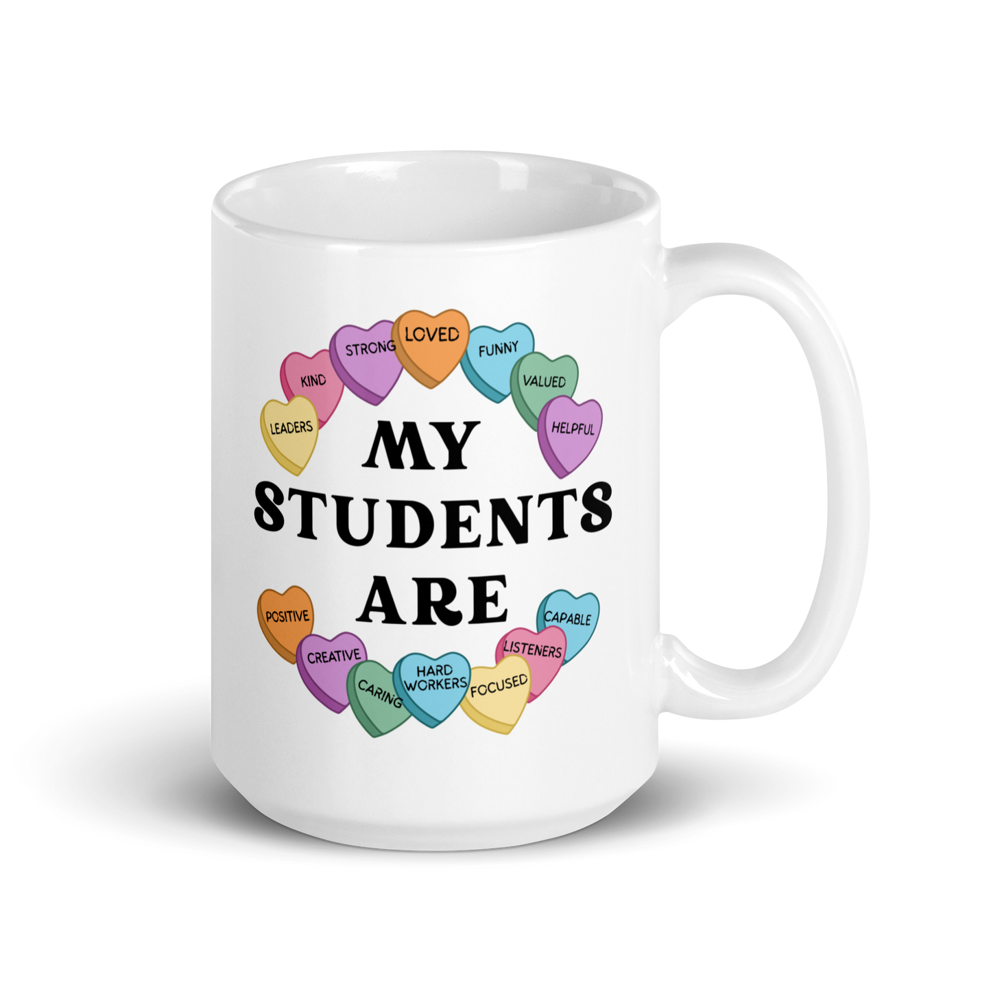 My Students White glossy mug