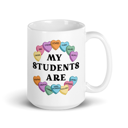 My Students White glossy mug