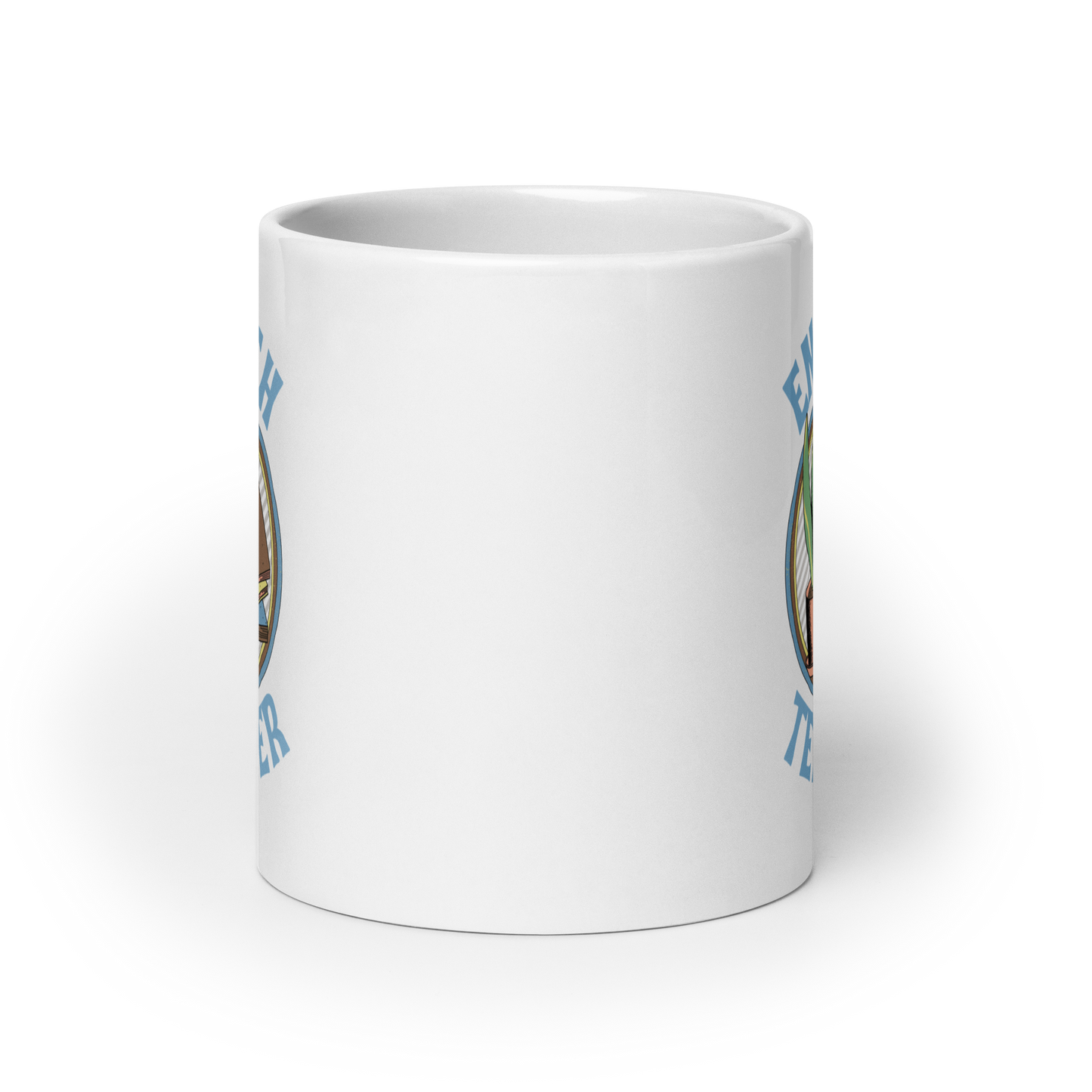 English Teacher White glossy mug