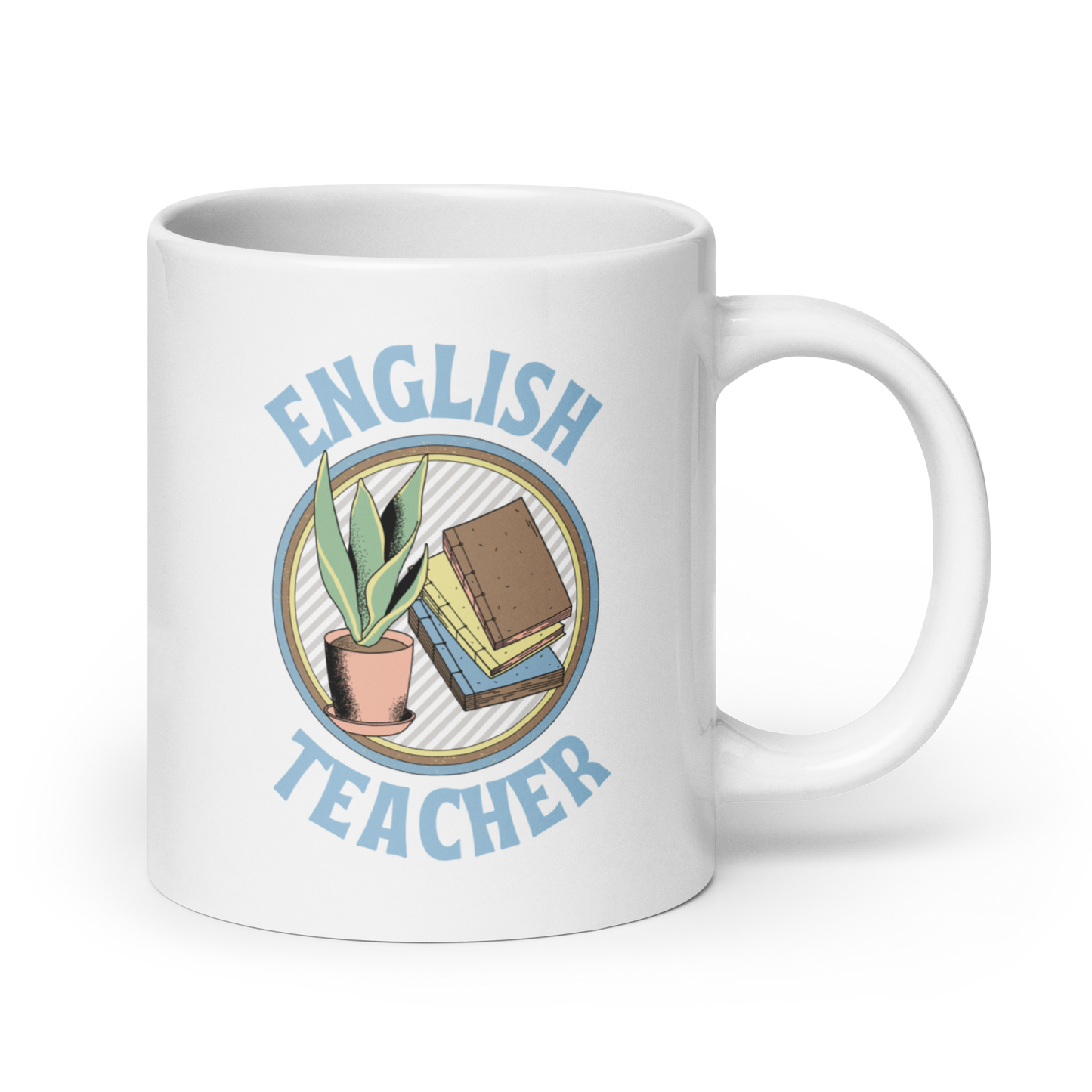 English Teacher White glossy mug