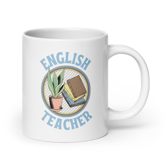 English Teacher White glossy mug