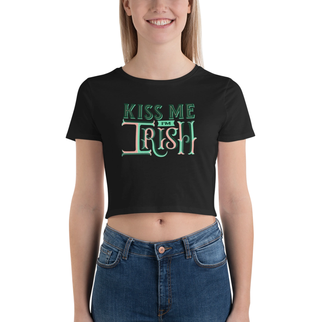 Irish Kiss Women’s Crop Tee