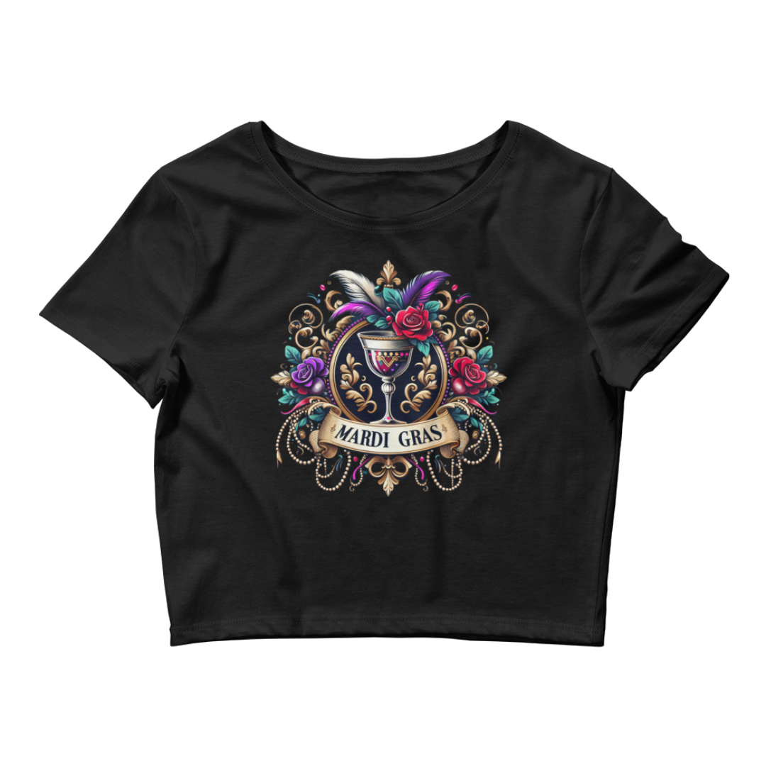 Mardi Gras Women’s Crop Tee