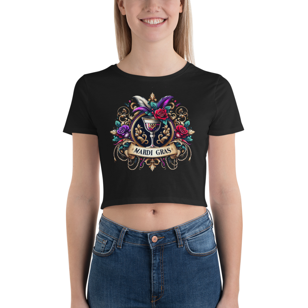 Mardi Gras Women’s Crop Tee