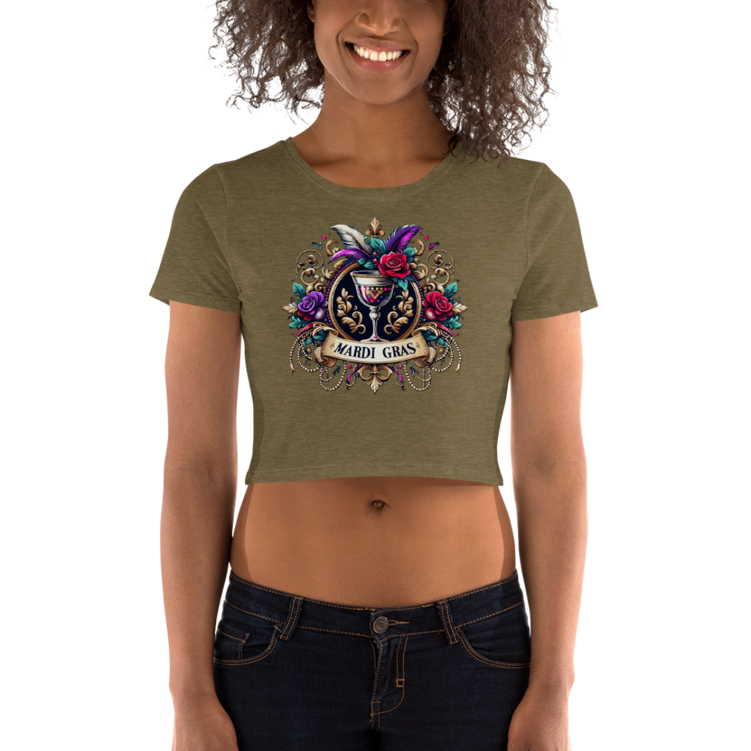 Mardi Gras Women’s Crop Tee