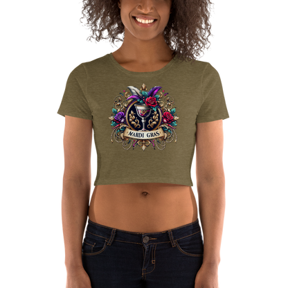 Mardi Gras Women’s Crop Tee