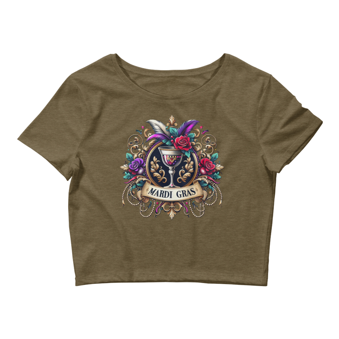 Mardi Gras Women’s Crop Tee