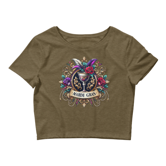 Mardi Gras Women’s Crop Tee