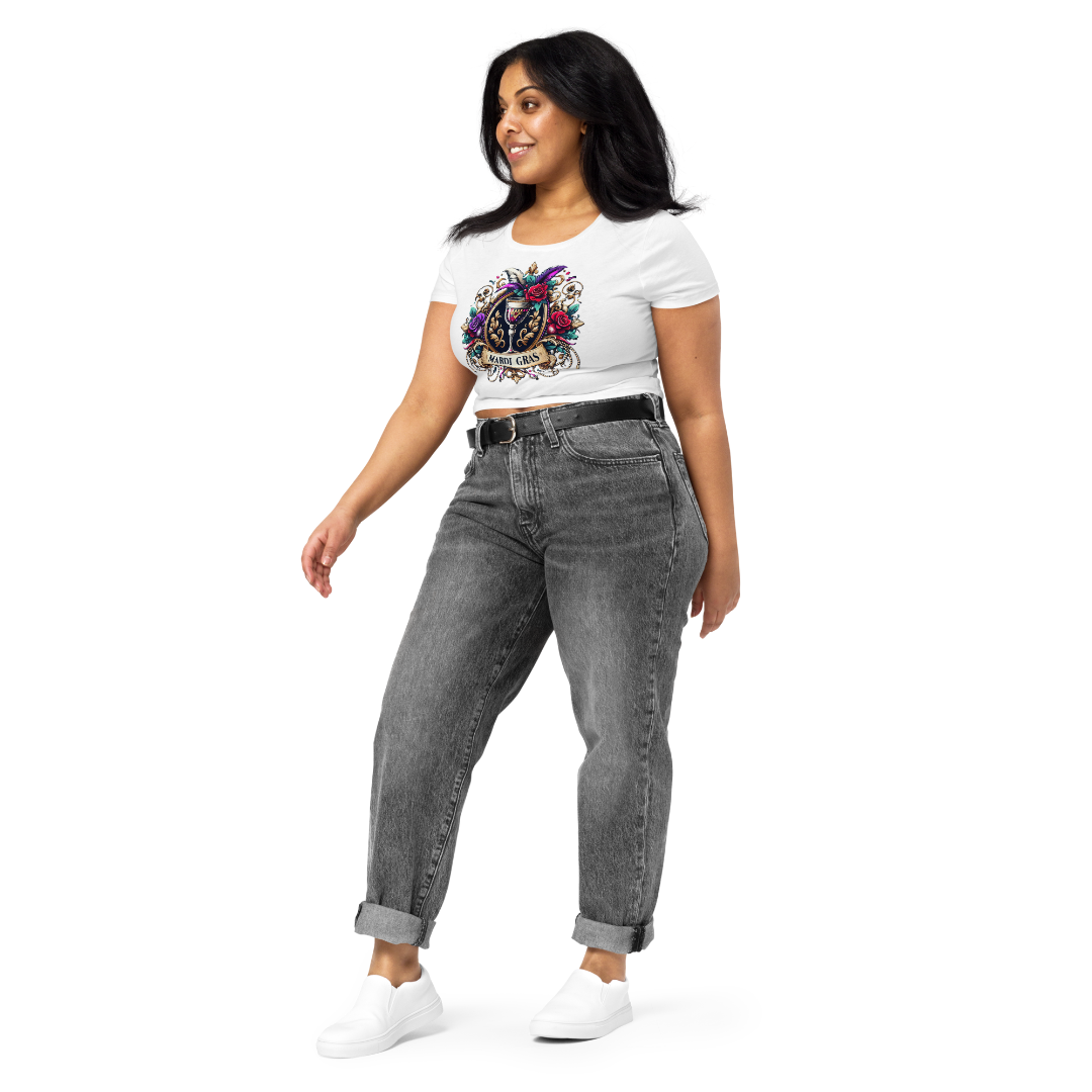 Mardi Gras Women’s Crop Tee