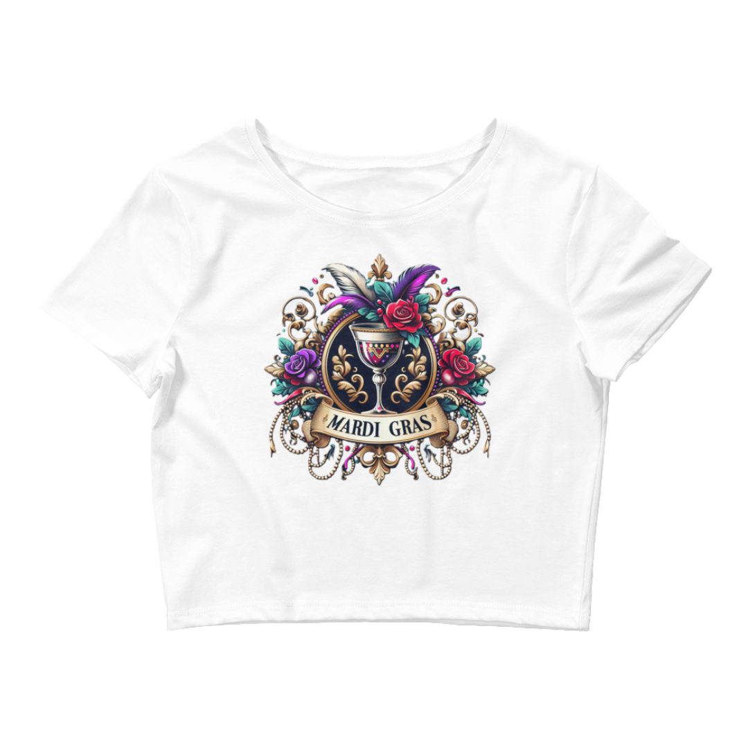 Mardi Gras Women’s Crop Tee