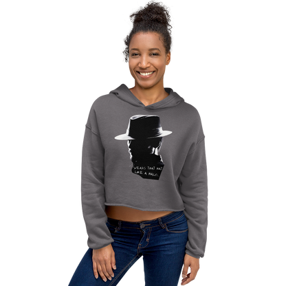 Lance Tyler™ "Hat Like A Halo" Women's Cropped Hoodie