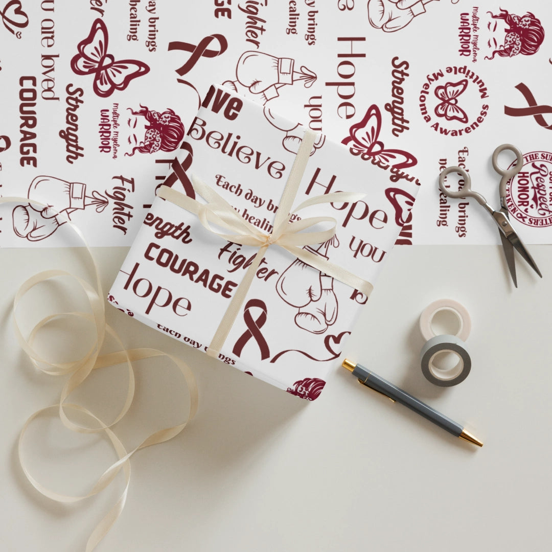 Myeloma Support Wrapping Paper Sheets