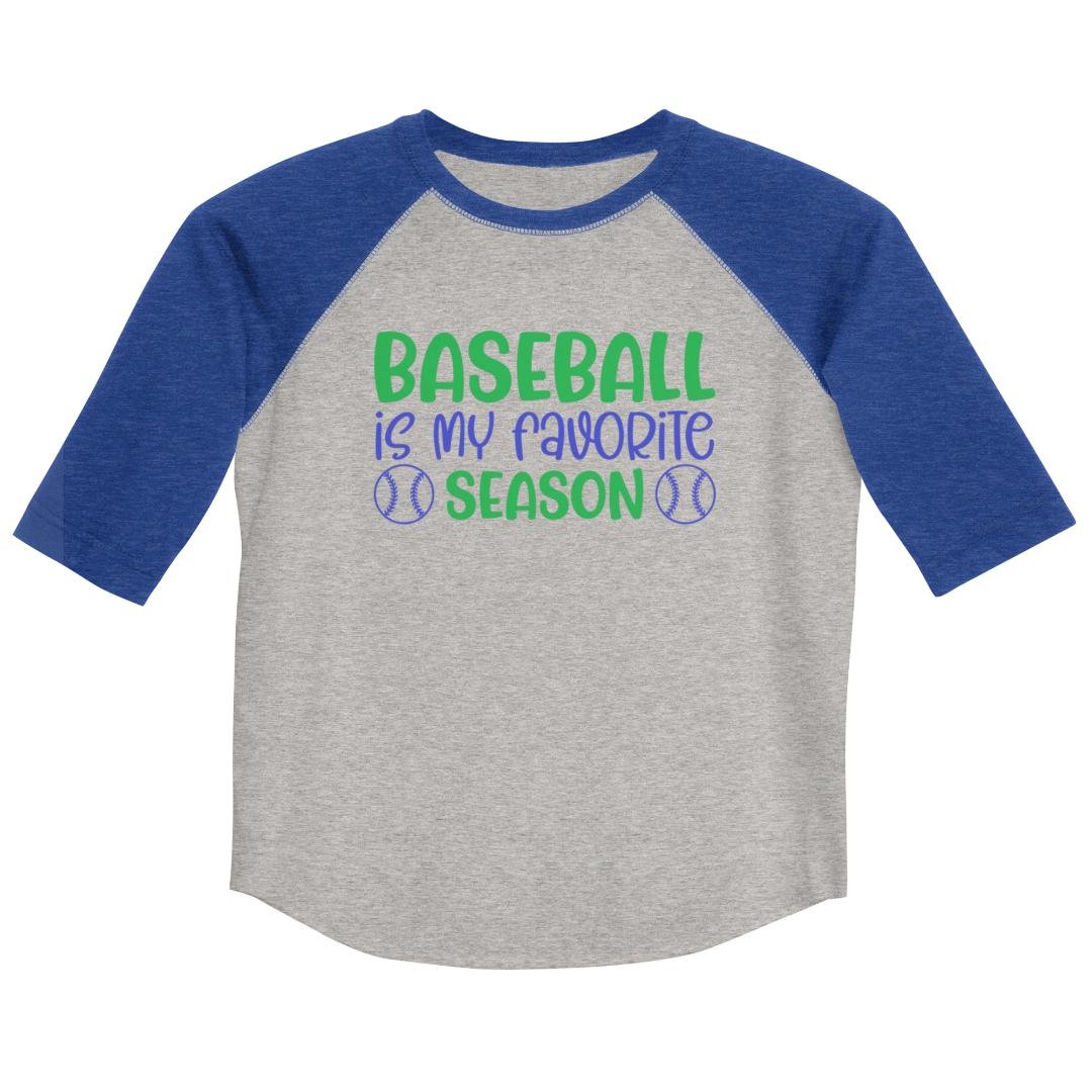 My Favorite Season Youth Baseball Shirt
