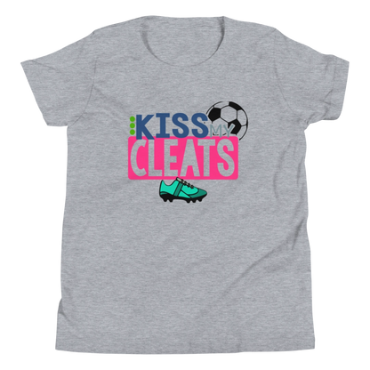 Kiss My Cleats Youth Short-Sleeve T-Shirt
