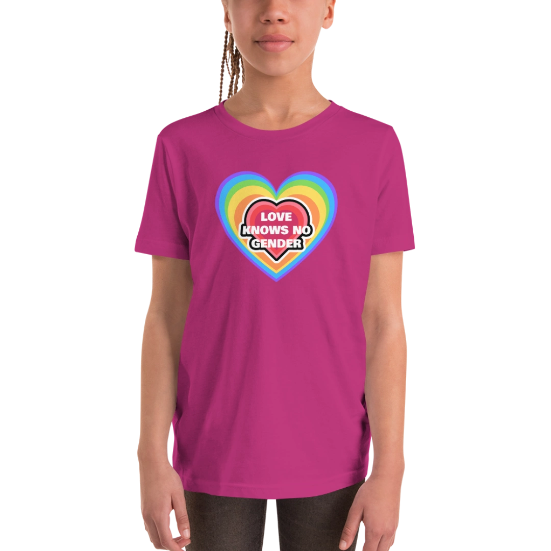 Love Knows No Gender Youth Short Sleeve T-Shirt