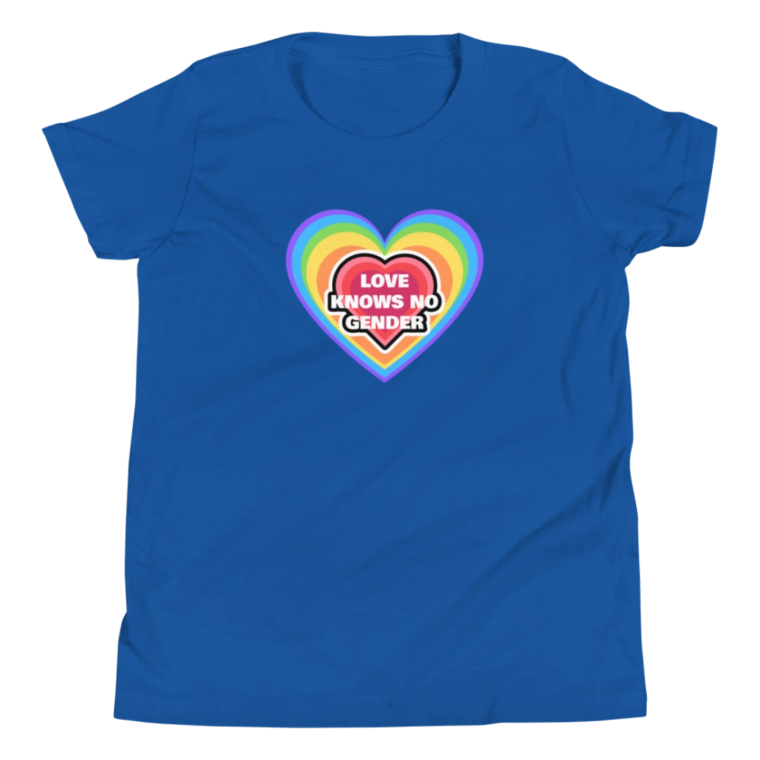 Love Knows No Gender Youth Short Sleeve T-Shirt