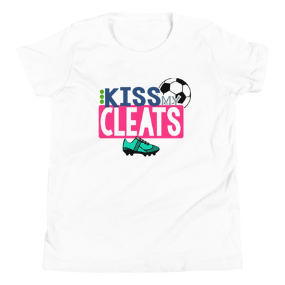 Kiss My Cleats Youth Short-Sleeve T-Shirt